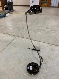 Black Chrome Arc Lamp, 37"H.