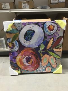 Wood Framed Fine Art Canvas Print From The Marmont Hill Collection c/w Certificate of Authenticity 24"x24".