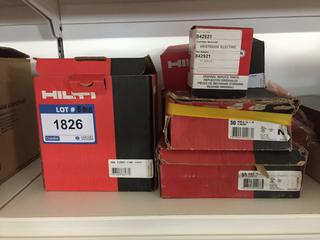 Hilti Anchor Bolts, Wedge Anchors, Clamps & Oil Filter (Part #842921).