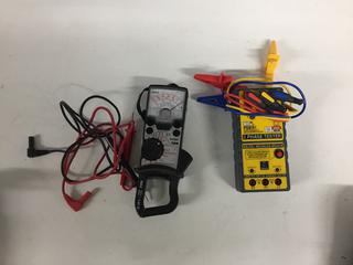 IRT Insulation Tester, Motor Rotation Tester & Range Analog Clamp Meter.