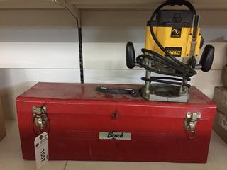Beach Tool Box With DeWalt D625-04 Electronic Plunger Cut Router.