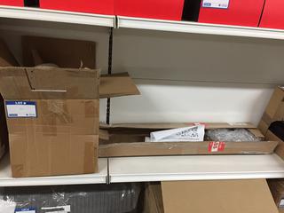 (2) Cream Lamp Shades & DIY Picture Frame Kit (2pcs of 4).