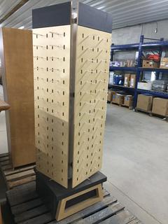Revolving Display Stand, 23" x 23" x 73 1/4".