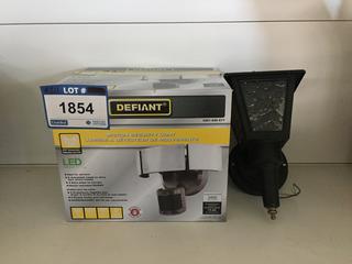 LED Motion Security Light, Brushed Bronze.