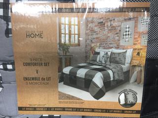 3 Pc Double/Queen Comforter Set.
