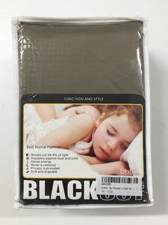 Blackout Grommet Curtains - Olive Green. 52" x 84", 2 Panel.