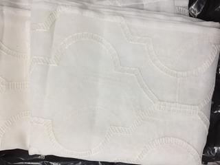 2 Panel Sheer Grommet Polyester Drapes, 38" x 84".