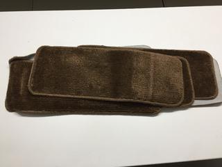 Quantity of Brown Stair Tread Carpets.