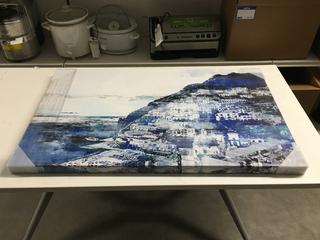 Positiano Amali Coast Framed Graphic Art Print - 24"H x 40" W.