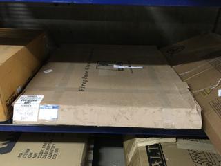 Fenwick Glass Fire Screen Oil Rubbed Bronze Small - Fireplace Glass Door. 37.5" x 30" H, Fit Opening 30"-37"W x 22.5" - 29.5" H.