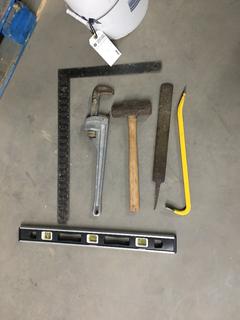 Pail of Assorted Hand Tools.