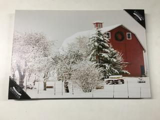 Wexford Renditions Gallery - Christmas On The Farm V Canvas - 16"x20".