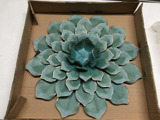 Bungalow Rose Metal Succulent Wall Decor.