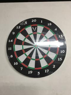 Double Faced Dart Board w/Wall Hanging Cabinet.
