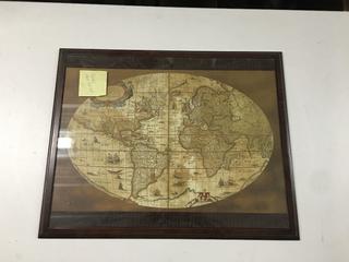 Desk Top Surface of the World - 25 1/2"x20 1/2".