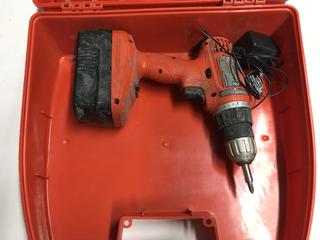 Black & Decker Cordless Drill c/w Battery Charger & Bits.