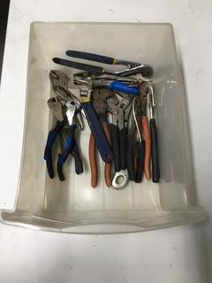 Quantity of Assorted Pliers & Wrenches.