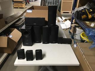 Assorted Speakers, Wires & Plug Ins.