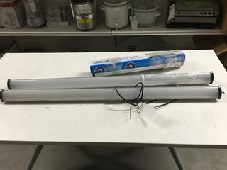 (2) LED Grow Lights 22"L & (2) LED Lights 45"L.