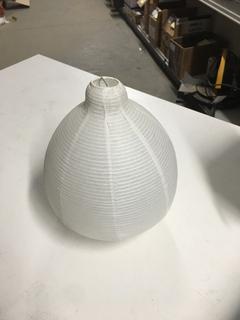 White Table Lamp 11"H, Log Cabin Picture Frame 9 1/2"Wx8 1/2"H, Decorative Cable Holder 8 1/2"Wx13"H & Yoga Mat.