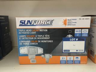 Sunforce Triple Heat Solar Motion Activated Light LED 1500 Lumens.