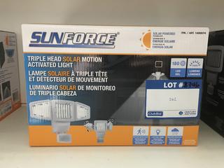 Sunforce Triple Heat Solar Motion Activated Light LED 1500 Lumens.