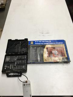 Powerfist 146 Pc. Bolt Type Puller Kit, Mastercraft Drill Bit & Screwdriver Bit Set.