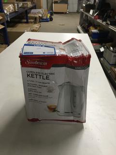 Sunbeam Cordless Electric Kettle.