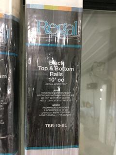 (2) Regal Black Top & Bottom 10' Rails.