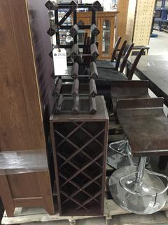 (2) Wooden Wine Racks.