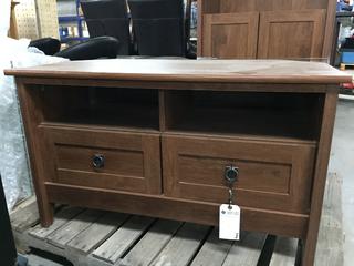 Decorative Wooden TV Stand w/ (2) Doors.