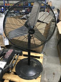 Large 30" Oscillating Fan on Stand, 55"H.