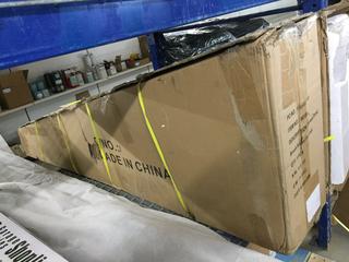 74" Shower Panel System, Brush Nickel Finish, No Hardware.