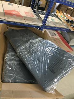 (2) Patio Cushions, Grey. 72"L x 28"W x 4"H.