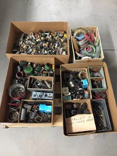 Pallet of Tube Radio Parts.