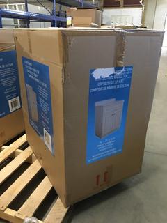 Charlette Vanity White, Cultured Marble Top, 30" x 21" - Damaged.