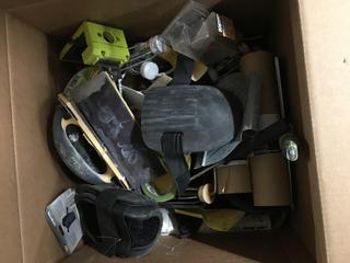 Box of Assorted Paint & Drywall Tools.