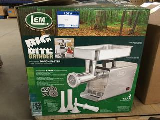 LEM Big Bite 1/5 HP Professional Grinder w/ Attachments.
