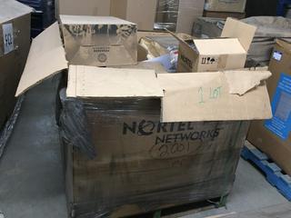 Pallet of Productolith Matte Paper & Pallet of Nortel Networks Telecom System.