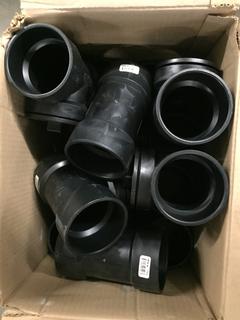 Quantity of 3" ABS T's w/ Plug.