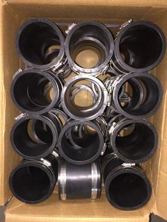 Quantity of 3" FERNCO Couplings w/ Clamps.