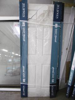Jeldwen Colonist Interior Easy Install Door, 32" x 80" - Damaged.