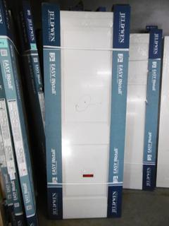 Jeldwen Cambridge Interior Easy Install Door, 30" x 80" - Damaged.