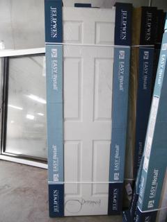 Jeldwen Colonist Interior Easy Install Door, 30" x 80" - Damaged.