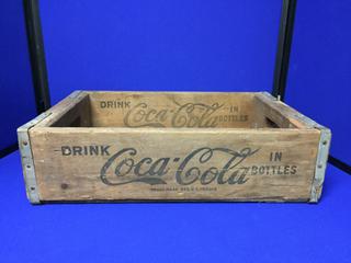 50's Coca-Cola Wood Bottle Crate From Los Angeles Bottling Plant.