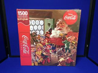 Coca-Cola 1500 Piece Puzzle, Sealed Box.