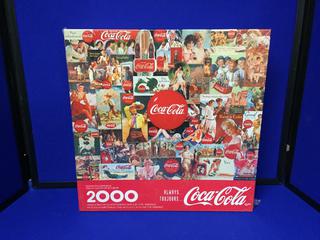 Coca-Cola 2000 Piece Puzzle, Sealed Box.
