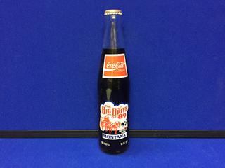 1989 Coca-Cola Montana USA Commemorative Bottle "Big Drive".