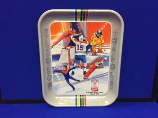 1988 Coca-Cola 13" Serving Tray "Calgary Winter Olympic Games".