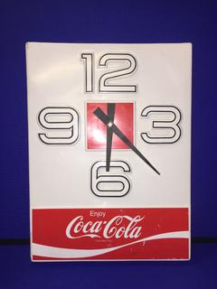 70's-80's Coca-Cola Plastic Clock.